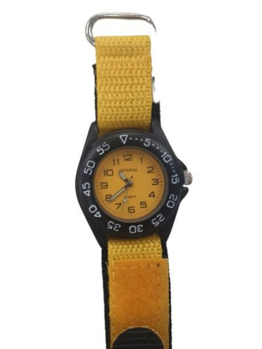 Premium Quality Yellow Kids' Watch | Easy Fasten | Velcro Strap | IMP429Y