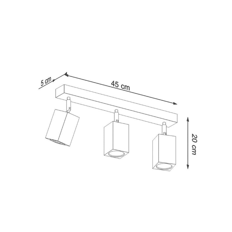 Ceiling lamp wood Keke Scandinavian Design GU10