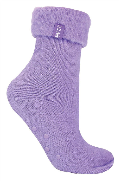 THMO - Ladies Plain Slipper Bed Socks