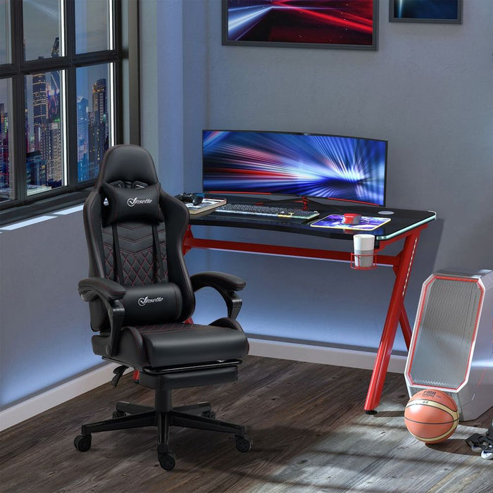 Ultimate Gaming Chair: Racing Style Recliner, PU Leather, Ergonomic Design