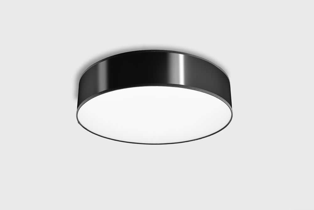 ARENA Black Round Loft LED Wall Lamp - High-Quality & Stylish E27 Design