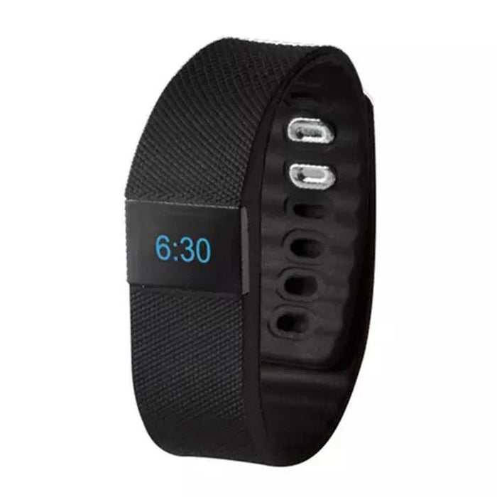 BAS-Tek Classic Fitness Tracker Bracelet - Black