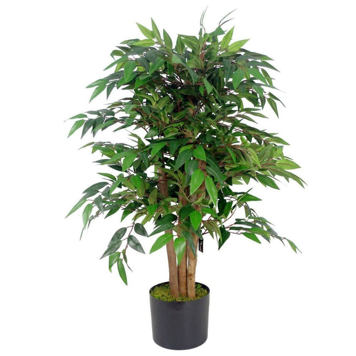 Premium Quality 90cm Realistic Artificial Ficus Tree - Lifelike Leaf Design - UK Seller