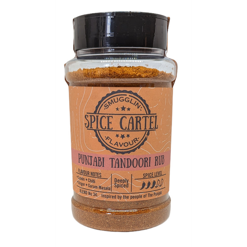 Punjabi Tandoori Rub 240g Shaker - Authentic Indian Spice Blend for Mouthwatering Tandoori Dishes