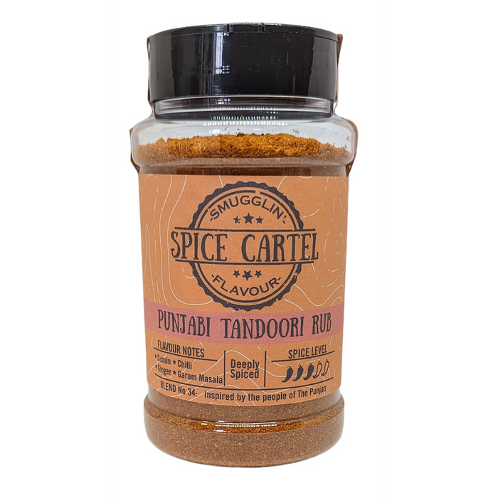 Punjabi Tandoori Rub 240g Shaker - Authentic Indian Spice Blend for Mouthwatering Tandoori Dishes