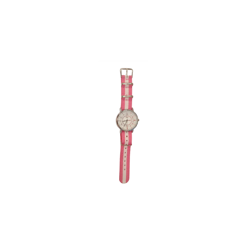 Relda Girls Time Teacher Watch REL111 | Analogue Nylon Strap, Bold Numbers, Quartz Movement | 1-Year Guarantee