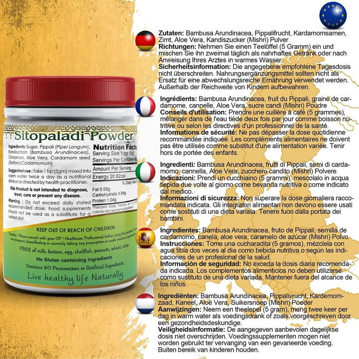 Sitopaladi Powder - Ayurvedic Remedy for Respiratory & Digestive Health