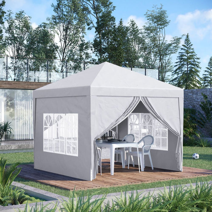 Premium Outsunny 3mx3m Pop Up Gazebo - Perfect for Parties, Weddings, and Outdoor Events - Easy Set-Up and High-Quality!