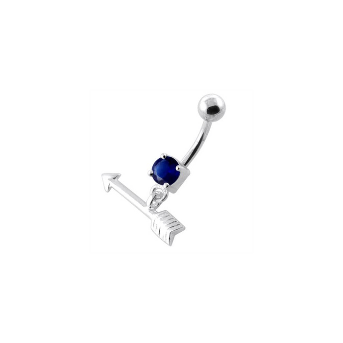 Trendy Arrow belly piercing ring