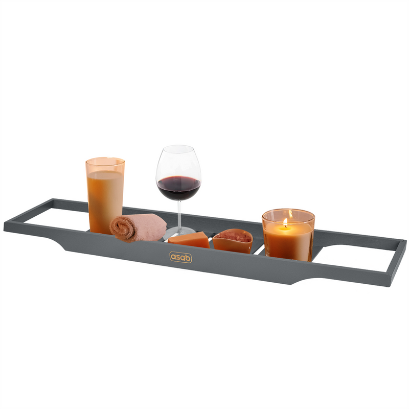 Relexation Rack Luxury Bamboo Bath Rack - Adjustable and Expandable - Ideal for Ultima ...