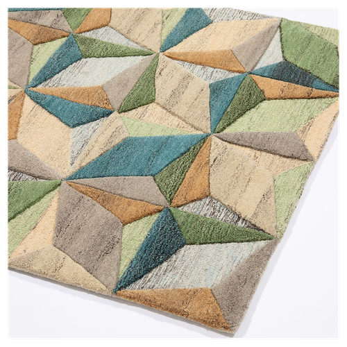 Lilianna Embossed Geo Wool 120x170cm Rug