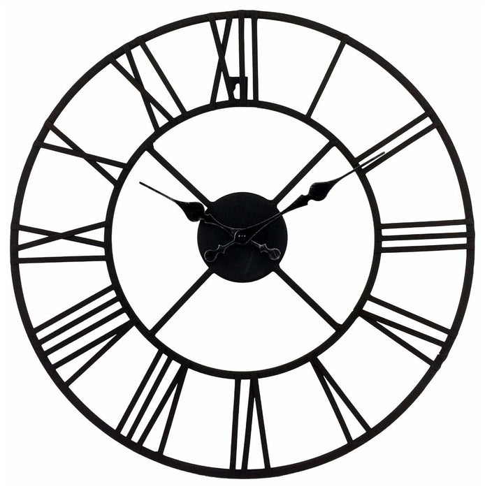 Stylish 40cm Metal Clock - Roman Numeral Design - High Quality