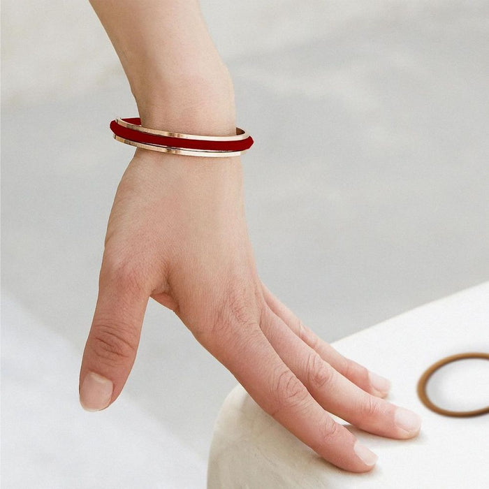 Aquarius Hair Elastic Holder Bracelet, Stainless Steel Gold - Elegant, High-Quality Hairband Accessory