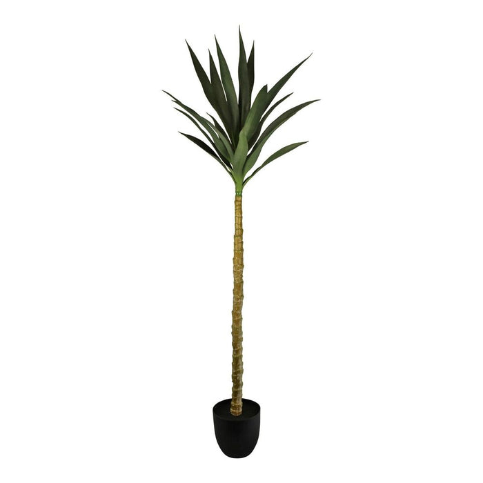 Realistic Artificial Yucca Tree, 130cm - High-Quality Single Trunk, Indoor/Outdoor Use - Detailed & Lifelike