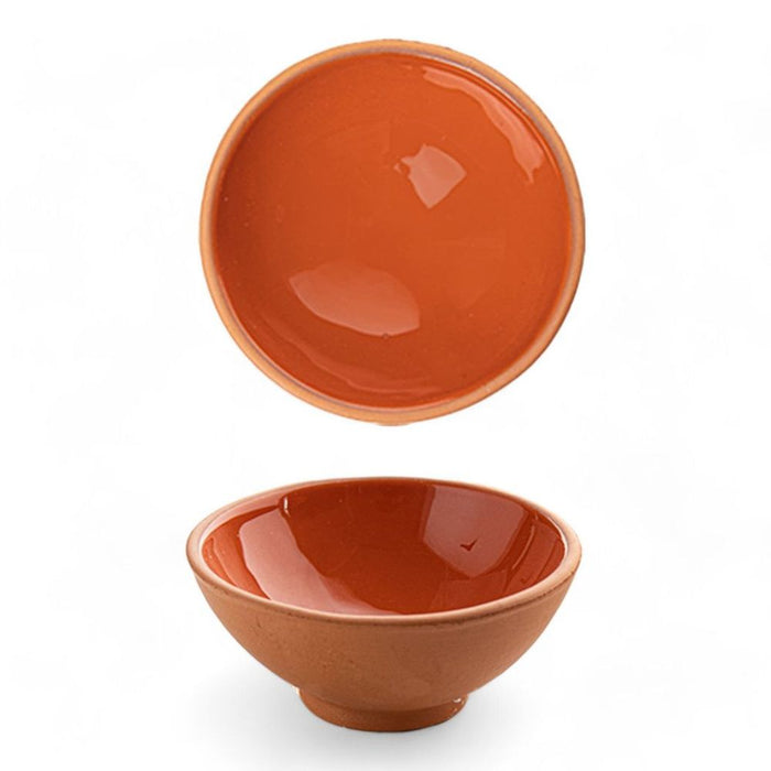 Handmade Ceramic Bowl Moroccan Orange 8cm