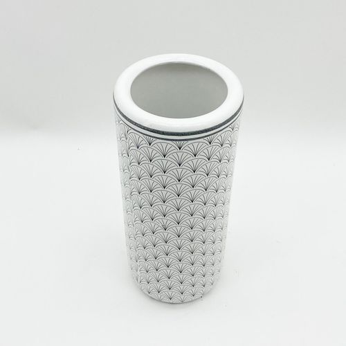 18" BLUE AND WHITE UMBRELLA STAND