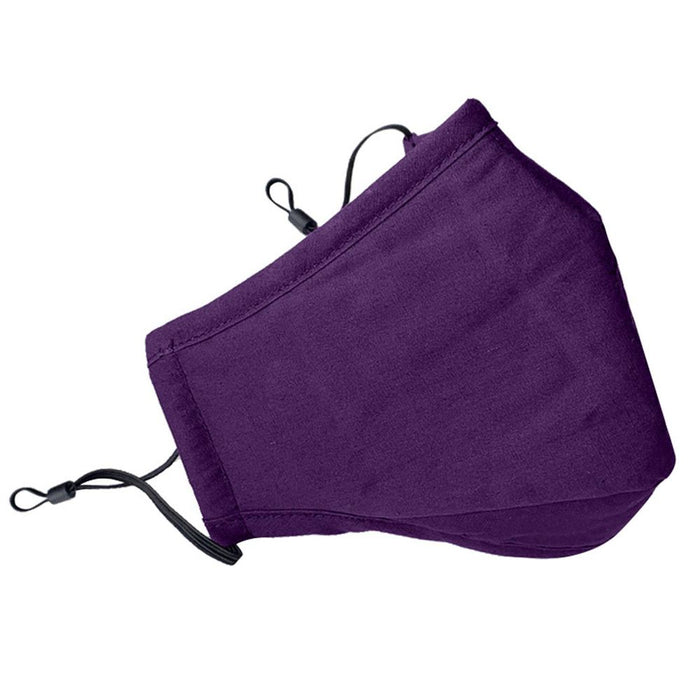 Termin8 Triple Layer Cotton Mask - Filter Pocket - Adults - Purple