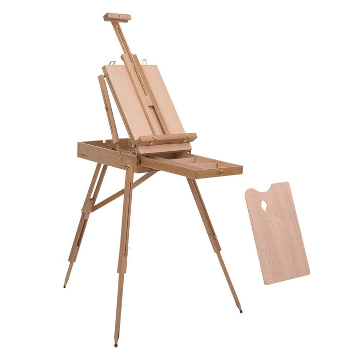 Portable Folding French Tripod Easel - Wooden Sketching Board for Artists - HOMCOM