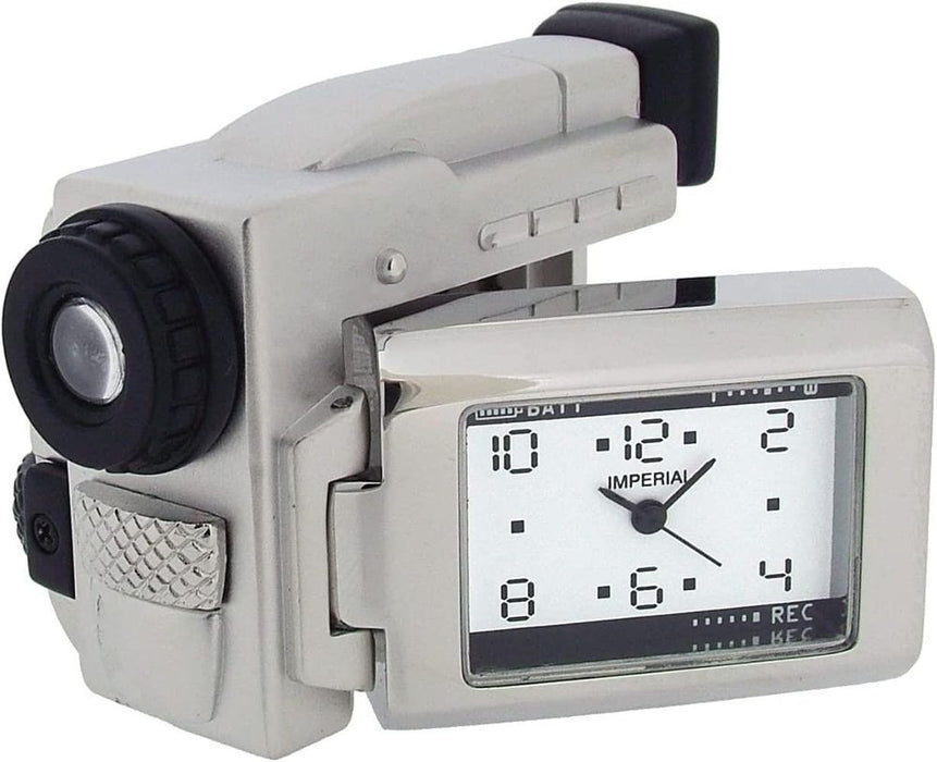 Silver Plated Mini Camera Clock - High Quality and Stylish - Clearance Sale - Limited Stock