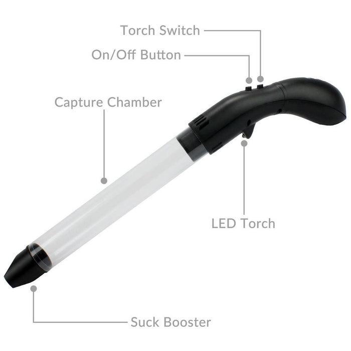 Handheld Bug Vacuum | LED Light | High-Quality | Pukkr