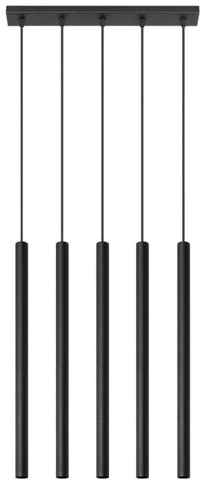 Black Round Tube Pendant Lamp | Modern Loft Design | LED | High Quality