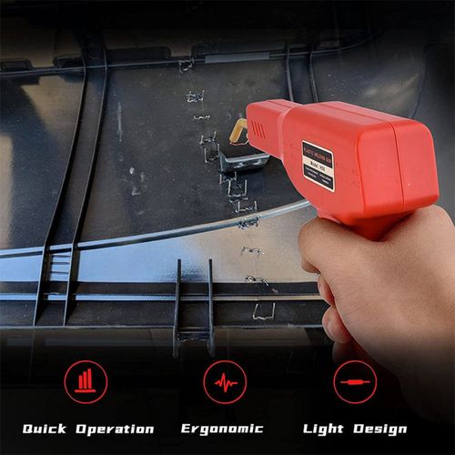 Upgraded Plastic Welding Machine Kit, Hot Stapler Welding Machine Car Bumper Repair Kit, 2-in-1 Plastic Welding Machine Welding Gun with Welding Rod and Staples, Used for Bumper/Kayak/Plastic Product