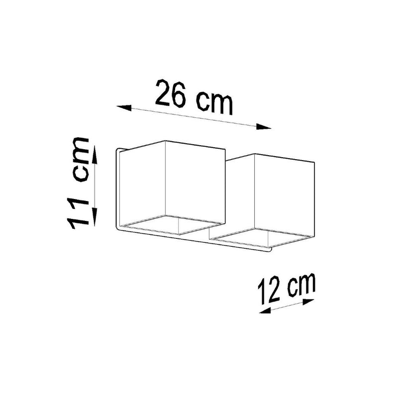 Modern Aluminum Wall Lamp - Quad Collection, G9