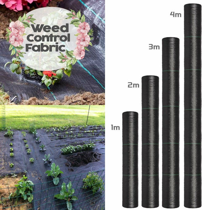 Weed Control Fabric 3m x 10m - Heavy Duty, Anti-Toxin, Durable - Prevents Weed Growth and Enhances Productivity