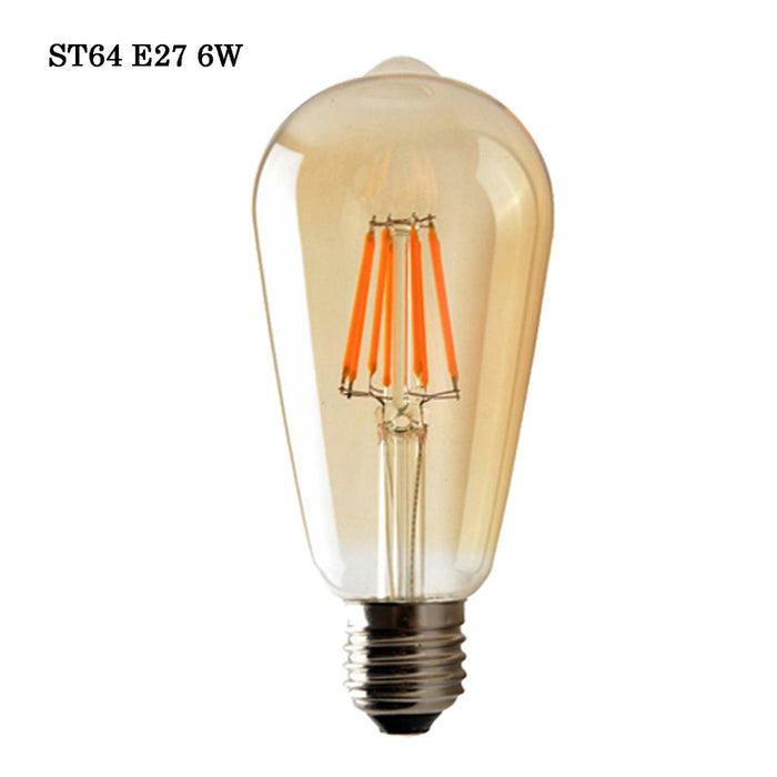 E27 ST64 Vintage LED Dimmable Bulbs, 6W Edison Light Bulb