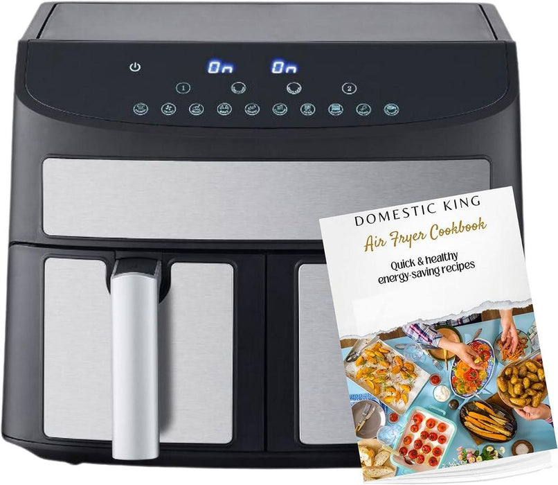 Ultimate 7L Dual Basket 2400W Air Fryer | Cook 2 Dishes Simultaneously | Precision Cooking | Domestic King | DK18094