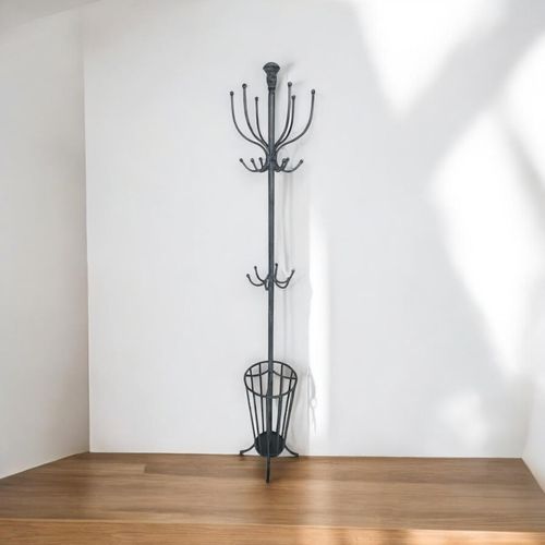 175CM GREY METAL COAT STAND/ UMBRELLA HOLD