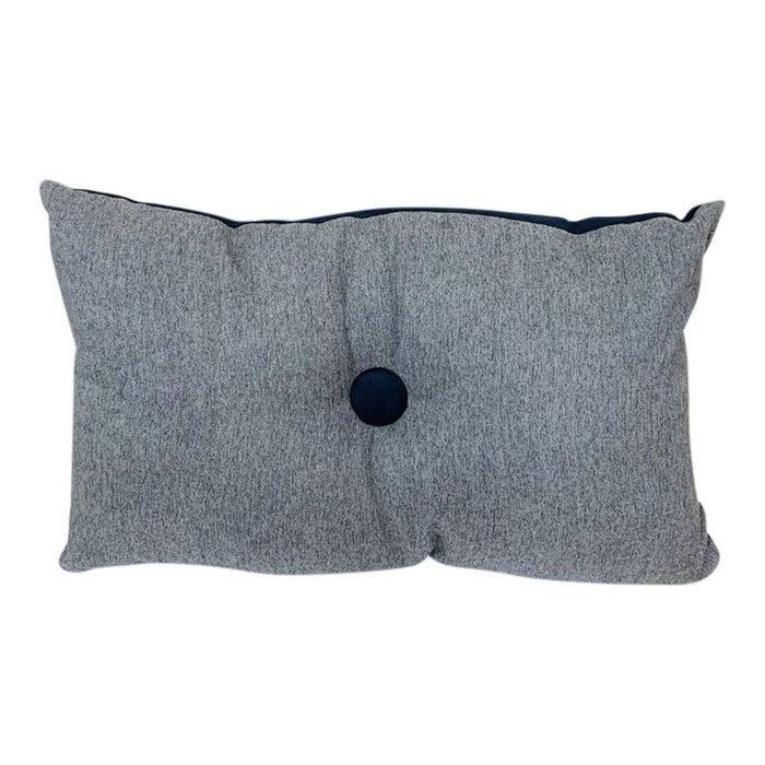 Reversible Blue/Grey Scatter Cushion - 45cm - Fully Filled - High Quality