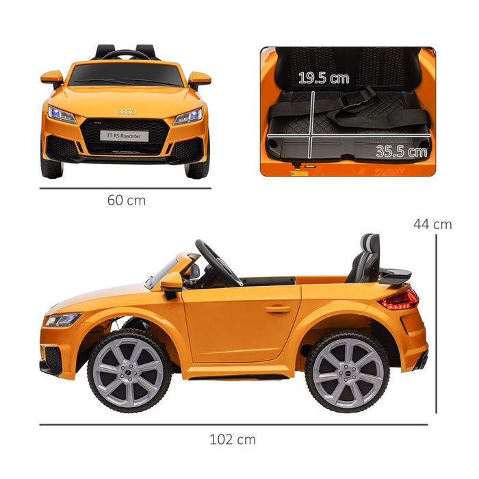 Premium 12V Audi TT RS Ride-On Car | Removable Highlights | MP3 Player