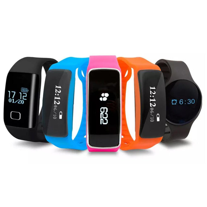 Bas-tek V5s Pro Bluetooth Fitness Watch & Tracker - Lightweight & Orange