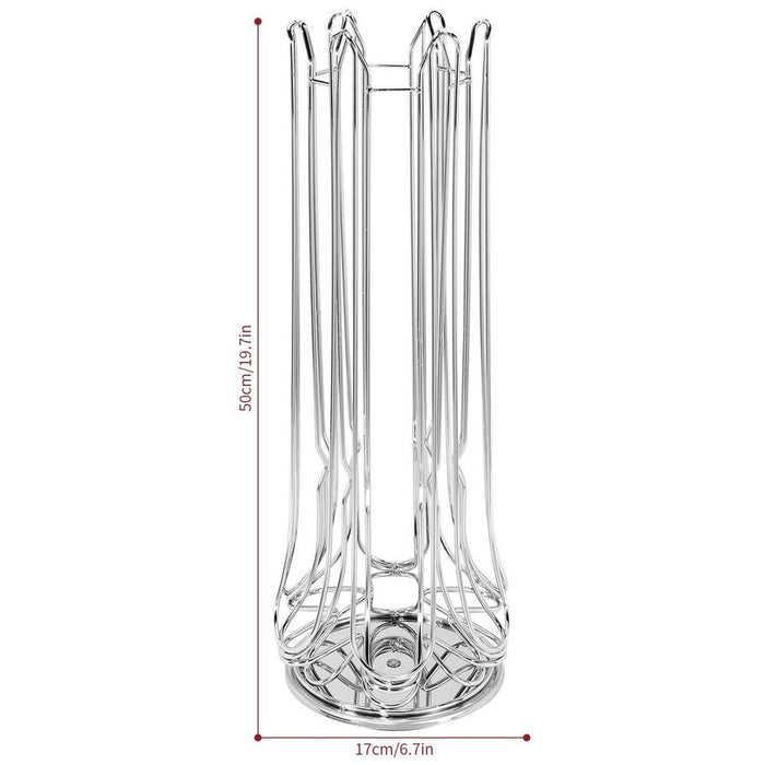 Premium Stainless Steel Coffee Pod Organizer - Holds 48 Pods - Sleek & Stylish Design - Keep Your Flavors Organized!