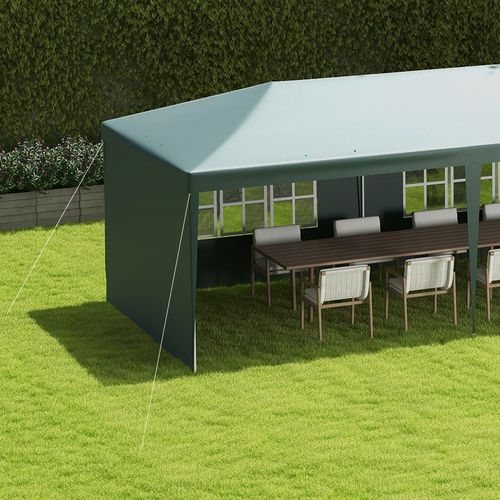 9m x 3m Outdoor Garden Gazebo Wedding Party Tent Canopy Marquee Green