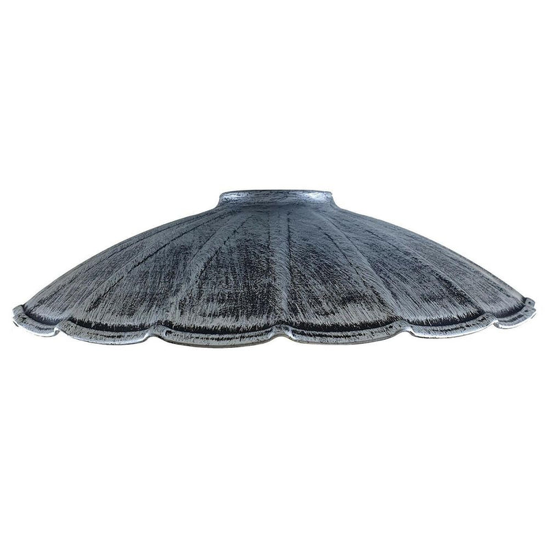 Vintage Industrial Ceiling Pendant Light Rustic Lampshade Easy Fit Wavy Shade UK