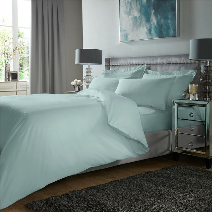 Luxury Egyptian Cotton Plain Duvet Set - 400TC, Soft, Ironable, Bedding Set with Pillowcases