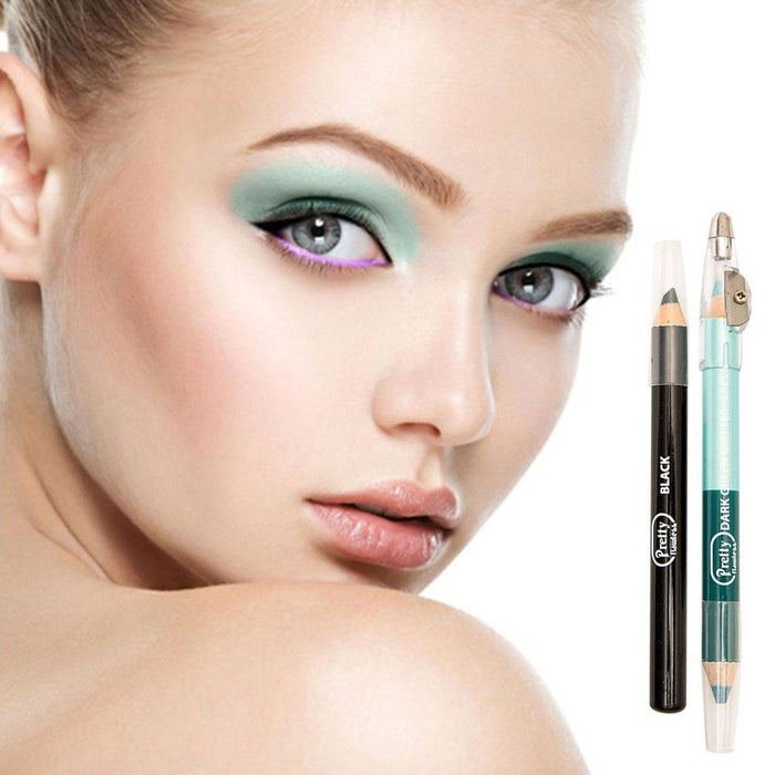 Pretty 3 in 1 Eyeshadow/Eyeliner Pencils with Sharpener