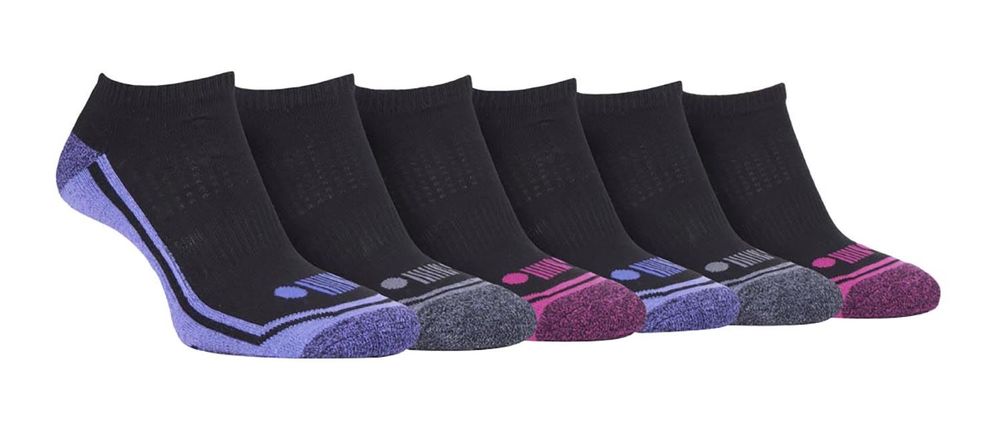 Jeep - Ladies 6 Pr Performance Trainer Socks