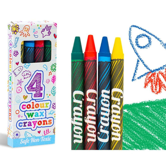 Henbrandt Safe Mini Assorted Colours Children's Wax Crayons