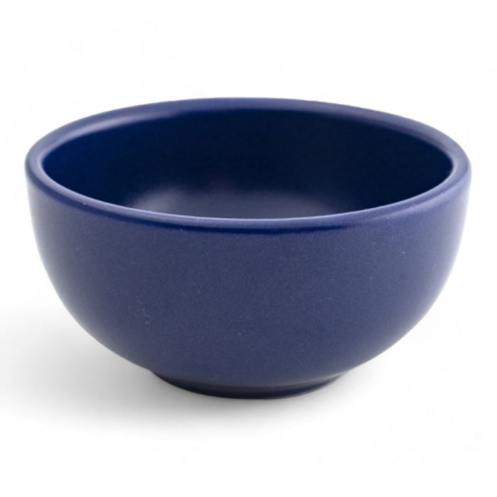 Ceramic Snack&Dip Bowl Matrix Blue 8cm