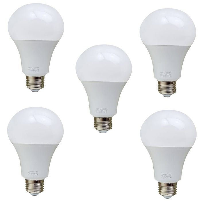 18W E27 Screw LED Light GLS bulbs, Energy Saving Edison  Cool White 6000K non dimmable lights