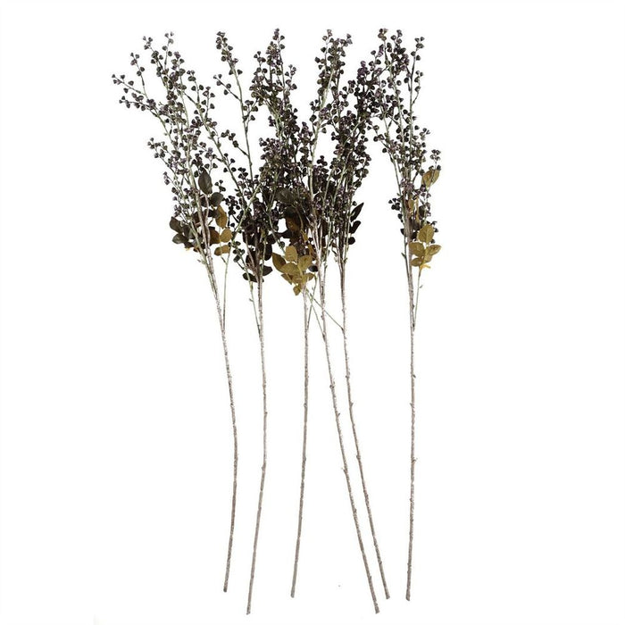 Pack of 6 x 85cm Artificial Dark Berry Stem