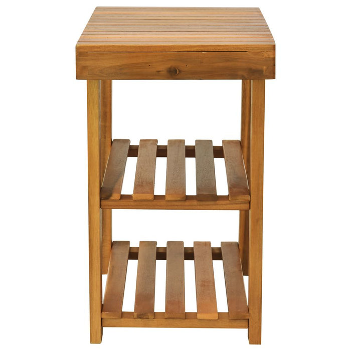 Acacia Wood Shoe Bench,  3-Tier 50x28 x 45 cm