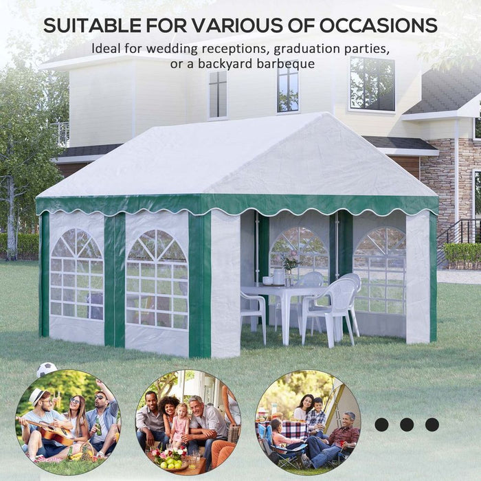 High-Quality 4x4m Marquee Gazebo, Perfect for Weddings and Events,
With Double Doors for Easy Access - Order Now!