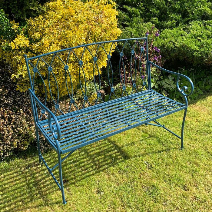 Premium Quality 109CM Blue 2 Seater Bench - Buy with Confidence!