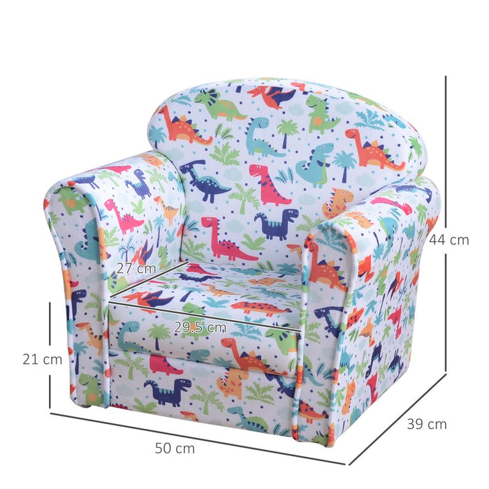 Premium Cartoon Flannel Kids Armchair - Non-slip, Wooden, High Quality - Perfect for Ages 18-36 Months