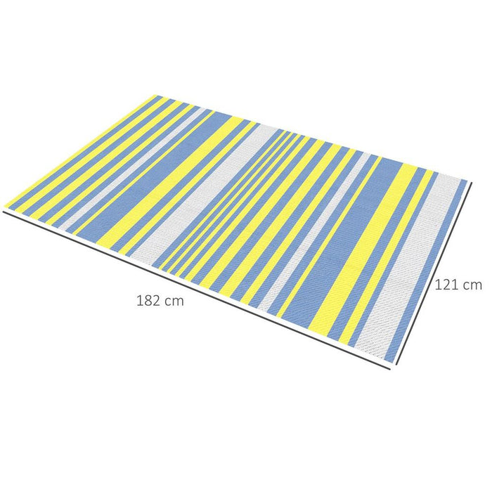 Premium Reversible RV Outdoor Rug, Waterproof, Lightweight, 121 x 182 cm