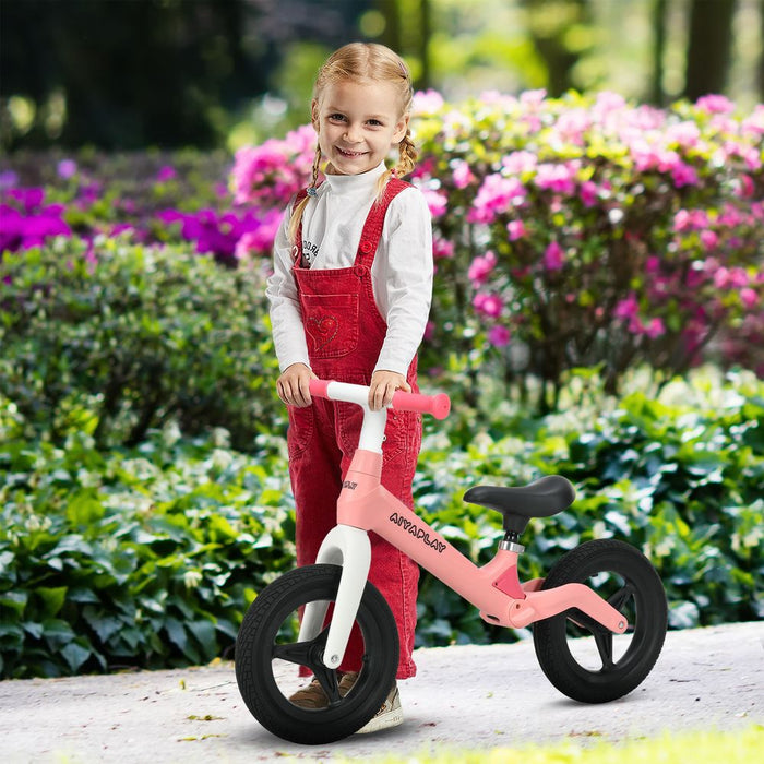 Premium Pink Baby Balance Bike - Adjustable Seat & Handlebar - High Quality & Safe - Ages 30-60 Months